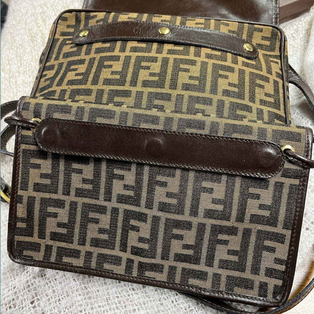Fendi Zucca Dual Shoulderbags Evc, 80’s View 5